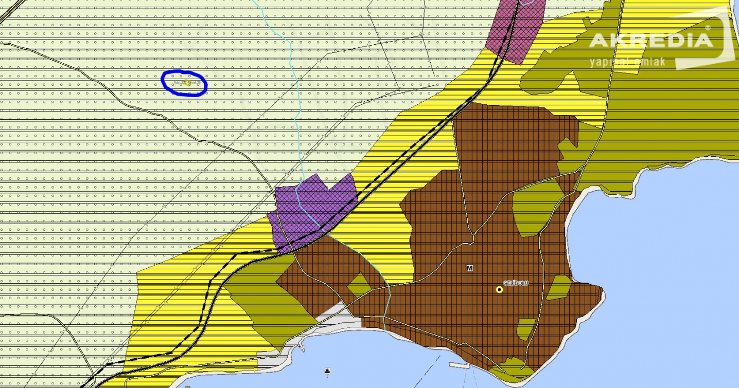 Çanakkale Gelibolu'da 1578 m² Fırsat Arsa